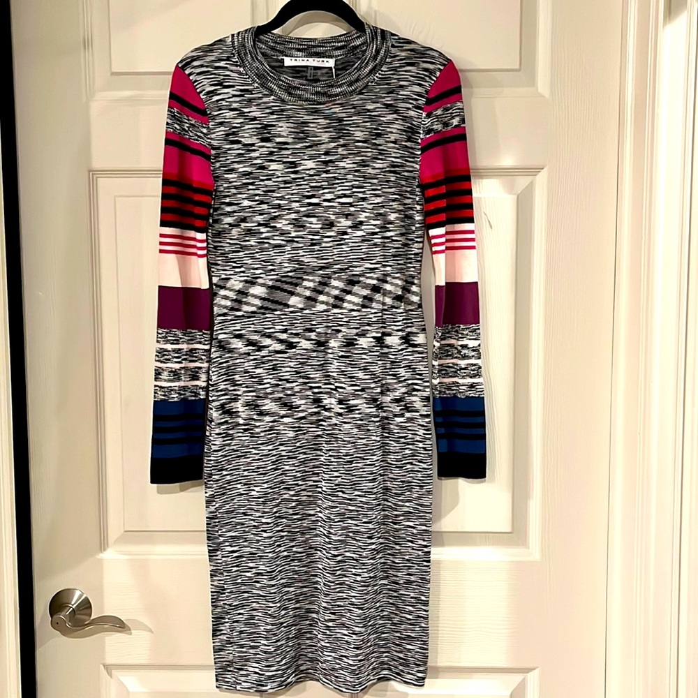 NWT Trina Turk colorful sweater dress. Women’s size small.